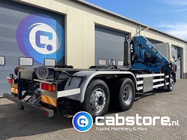 DAF CF 85.340 6X2 Euro 3 - Haakarm containersystem - Hooklift - Abrollkipper - Year 2004 - HMF 1680-K2 Crane - Grua - Ladekran - Autolaadkraan - شاحنة ذات الخطاف, شاحنة كرين: صور 3 DAF CF 85.340 6X2 Euro 3 - Haakarm containersystem - Hooklift - Abrollkipper - Year 2004 - HMF 1680-K2 Crane - Grua - Ladekran - Autolaadkraan - شاحنة ذات الخطاف, شاحنة كرين: صور 3