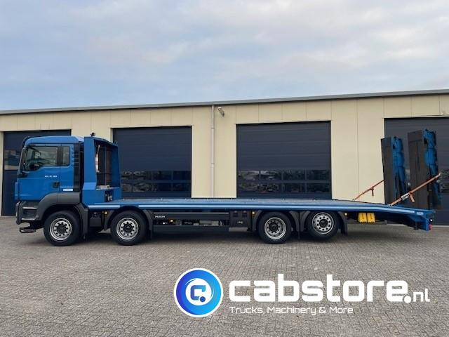 شاحنات مسطحة MAN TGS 35.360 8x2 Machinetransporter - Oprijwagen - Bouwjaar 2014 - Hydraulische rampen - 8x2-4 - Bickel-Tec - Good condition: صور 6