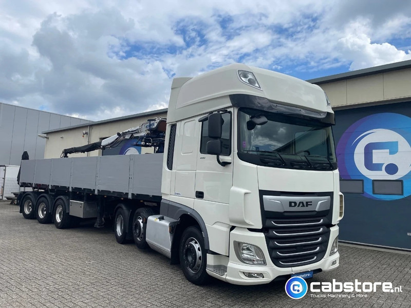 Pacton T3-003 3-assige stenen oplegger 2-assen gestuurd + Kennis Type 14.000 loopkraan - Rotator - stenenklem - نصف مقطورة مسطحة: صور 5 Pacton T3-003 3-assige stenen oplegger 2-assen gestuurd + Kennis Type 14.000 loopkraan - Rotator - stenenklem - نصف مقطورة مسطحة: صور 5