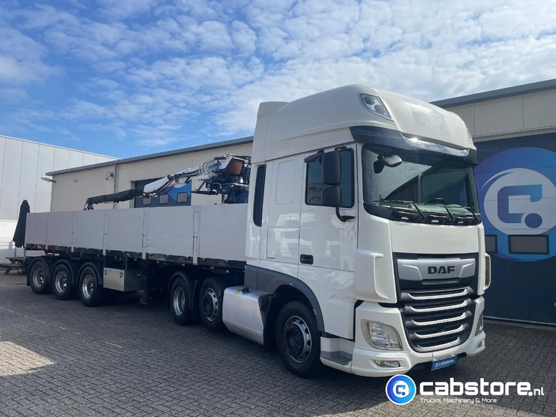 Pacton T3-003 3-assige stenen oplegger 2-assen gestuurd + Kennis Type 14.000 loopkraan - Rotator - stenenklem - نصف مقطورة مسطحة: صور 3 Pacton T3-003 3-assige stenen oplegger 2-assen gestuurd + Kennis Type 14.000 loopkraan - Rotator - stenenklem - نصف مقطورة مسطحة: صور 3