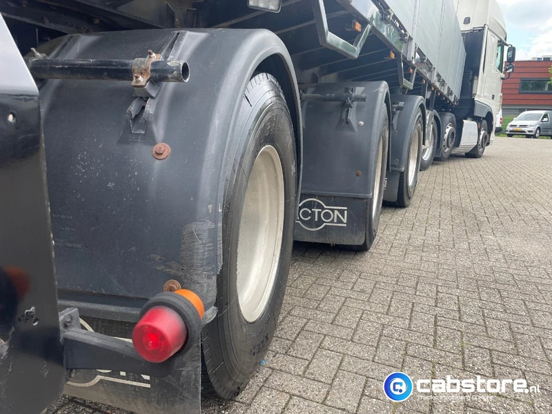 Pacton T3-003 3-assige stenen oplegger 2-assen gestuurd + Kennis Type 14.000 loopkraan - Rotator - stenenklem - نصف مقطورة مسطحة: صور 4 Pacton T3-003 3-assige stenen oplegger 2-assen gestuurd + Kennis Type 14.000 loopkraan - Rotator - stenenklem - نصف مقطورة مسطحة: صور 4