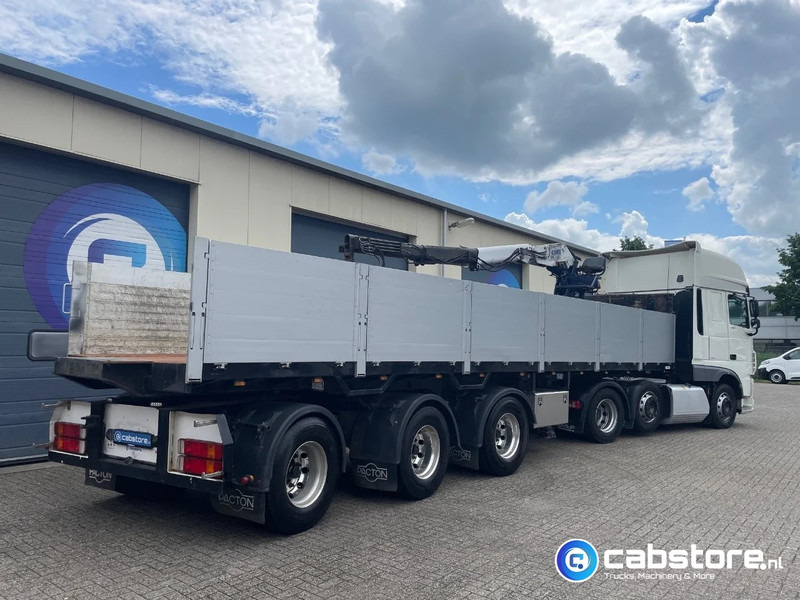 Pacton T3-003 3-assige stenen oplegger 2-assen gestuurd + Kennis Type 14.000 loopkraan - Rotator - stenenklem - نصف مقطورة مسطحة: صور 1 Pacton T3-003 3-assige stenen oplegger 2-assen gestuurd + Kennis Type 14.000 loopkraan - Rotator - stenenklem - نصف مقطورة مسطحة: صور 1