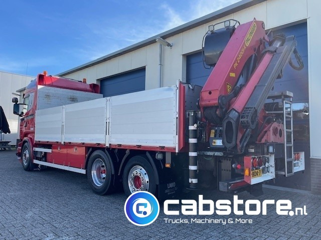 Scania R520 LB6X2*4HNB Euro 6 - Bouwjaar 2013 - Highline - Opticruise - Open box + Palfinger PK 24001-K B Autolaadkraan - Good condition ! - شاحنات مسطحة, شاحنة كرين: صور 5 Scania R520 LB6X2*4HNB Euro 6 - Bouwjaar 2013 - Highline - Opticruise - Open box + Palfinger PK 24001-K B Autolaadkraan - Good condition ! - شاحنات مسطحة, شاحنة كرين: صور 5