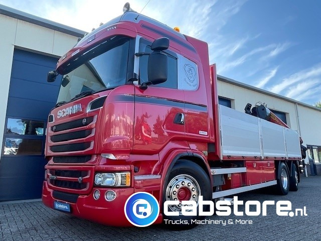 Scania R520 LB6X2*4HNB Euro 6 - Bouwjaar 2013 - Highline - Opticruise - Open box + Palfinger PK 24001-K B Autolaadkraan - Good condition ! - شاحنات مسطحة, شاحنة كرين: صور 1 Scania R520 LB6X2*4HNB Euro 6 - Bouwjaar 2013 - Highline - Opticruise - Open box + Palfinger PK 24001-K B Autolaadkraan - Good condition ! - شاحنات مسطحة, شاحنة كرين: صور 1