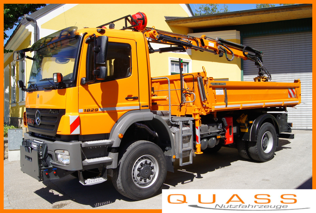 MERCEDES-BENZ AXOR 1829 4x4/EURO 5/ATLAS 65.2/MEILLER/Winterdienst - شاحنة كرين: صور 1 MERCEDES-BENZ AXOR 1829 4x4/EURO 5/ATLAS 65.2/MEILLER/Winterdienst - شاحنة كرين: صور 1
