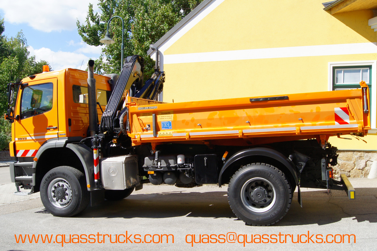 MERCEDES-BENZ AXOR 1833 4x4/TÜV/Eur4/HIAB 088/MEILLER/Winterdienst/Salzstreuer - قلابات, شاحنة كرين: صور 3 MERCEDES-BENZ AXOR 1833 4x4/TÜV/Eur4/HIAB 088/MEILLER/Winterdienst/Salzstreuer - قلابات, شاحنة كرين: صور 3