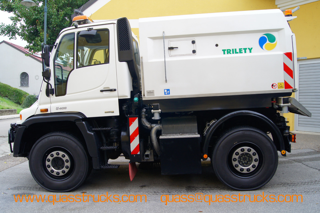 MERCEDES-BENZ Unimog U400 + TRILETY Kehrmaschine/TÜV/EUR4/Leistungshydraulik - سياره كنس شوارع: صور 3 MERCEDES-BENZ Unimog U400 + TRILETY Kehrmaschine/TÜV/EUR4/Leistungshydraulik - سياره كنس شوارع: صور 3
