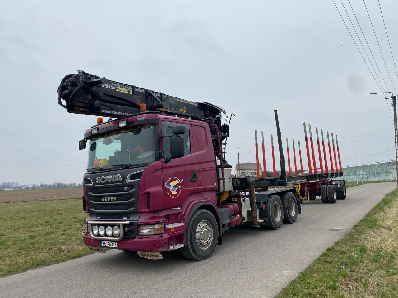 SCANIA R500 - شاحنة قطع الأشجار, شاحنة كرين: صور 1 SCANIA R500 - شاحنة قطع الأشجار, شاحنة كرين: صور 1