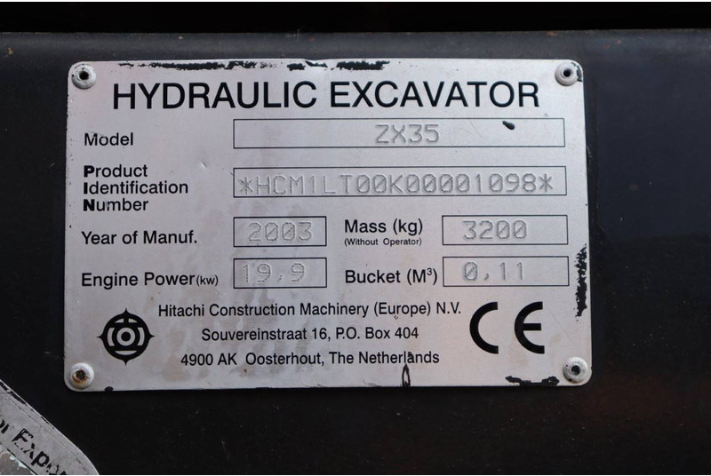 حفارات زحافة Hitachi ZX35: صور 16