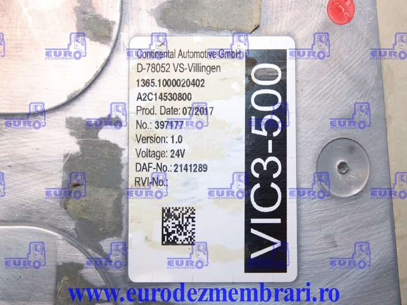 CALCULATOR VIC3-500 DAF XF106 2141289, 2139671, 2206308 - كتلة التحكم - شاحنة: صور 4 CALCULATOR VIC3-500 DAF XF106 2141289, 2139671, 2206308 - كتلة التحكم - شاحنة: صور 4