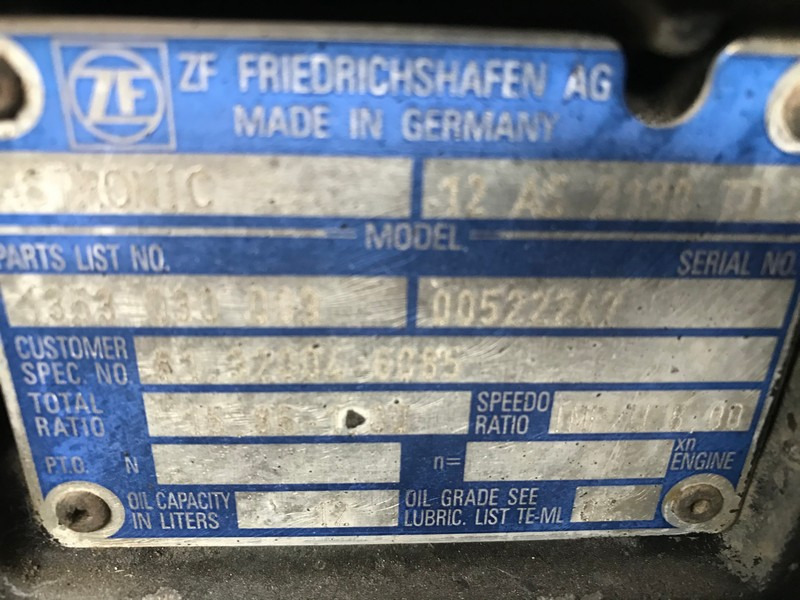 CUTIE DE VITEZE ZF 12 AS 2130 TD R=15,86-1,00 - علبة التروس - شاحنة: صور 3 CUTIE DE VITEZE ZF 12 AS 2130 TD R=15,86-1,00 - علبة التروس - شاحنة: صور 3