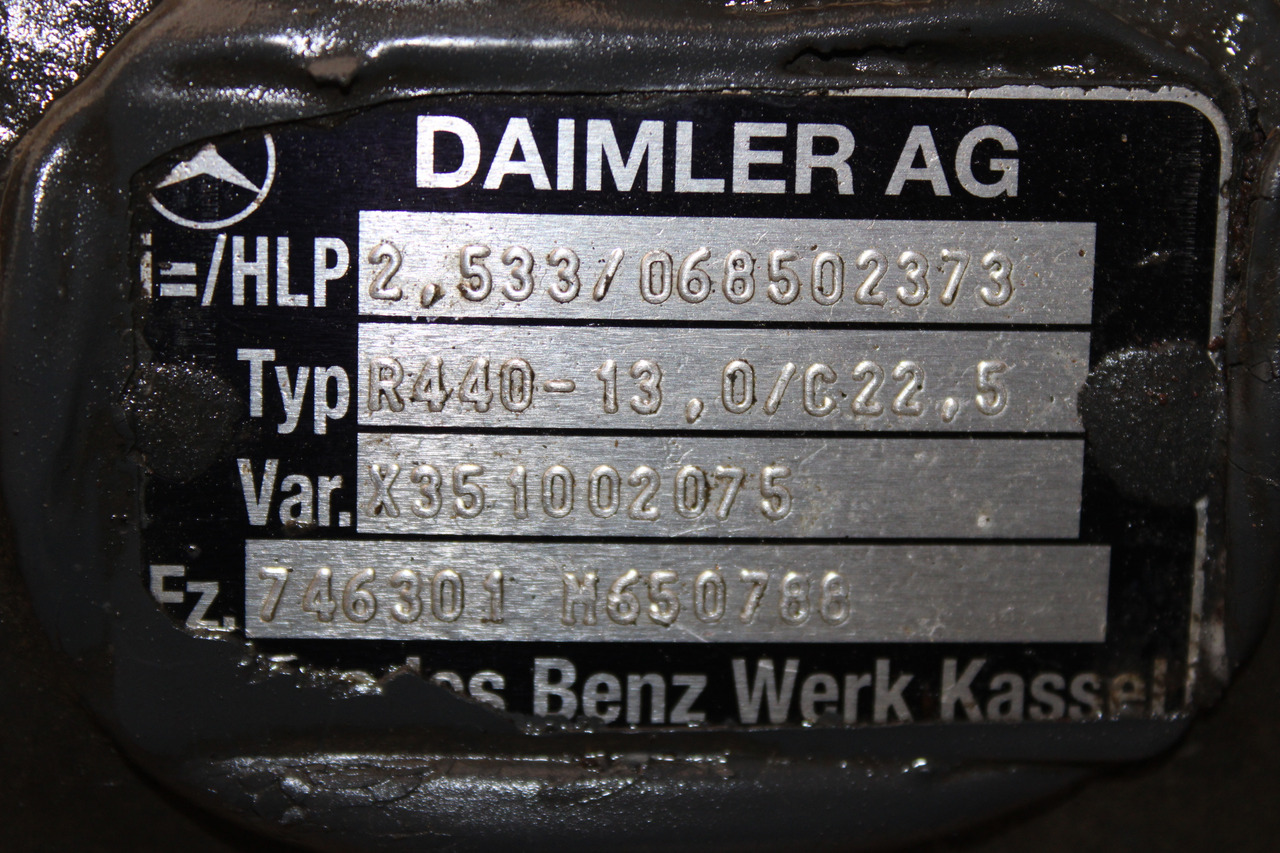 DIFERENTIAL MERCEDES ACTROS R=2,533 R440-13 X351002075, 068502373 - التفاضلية والعتاد - شاحنة: صور 3 DIFERENTIAL MERCEDES ACTROS R=2,533 R440-13 X351002075, 068502373 - التفاضلية والعتاد - شاحنة: صور 3