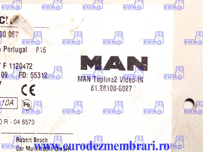 ELEMENT BORD UNITATE MULTIMEDIA MAN TGX 81.28100.6027, 81.28100.6026, 81.28100.6025, 81.28100.6017 - الكابينة والداخلية - شاحنة: صور 3 ELEMENT BORD UNITATE MULTIMEDIA MAN TGX 81.28100.6027, 81.28100.6026, 81.28100.6025, 81.28100.6017 - الكابينة والداخلية - شاحنة: صور 3