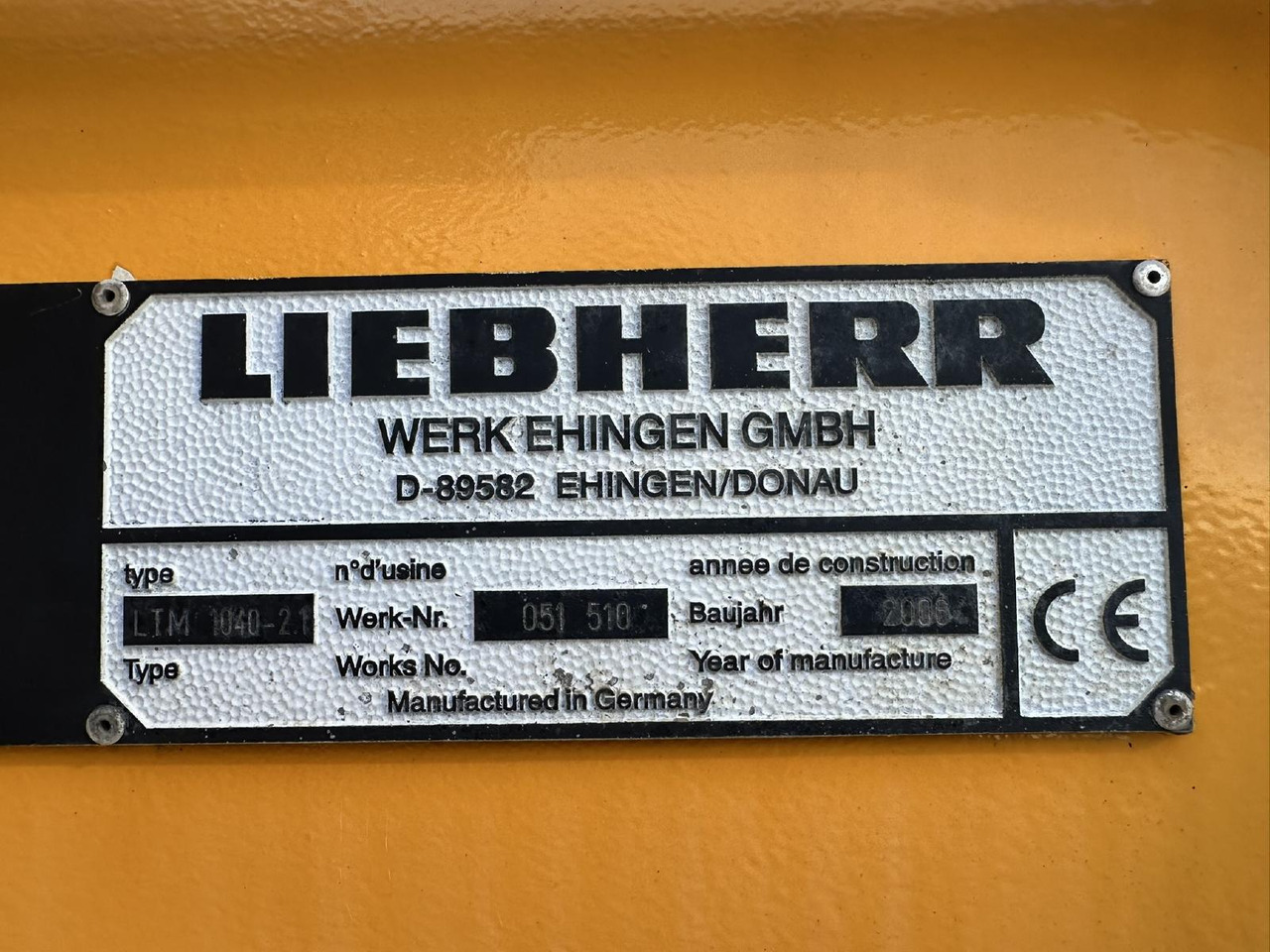 موبايل كرين Liebherr LTM 1040-2.1 (06 - 051 510): صور 9