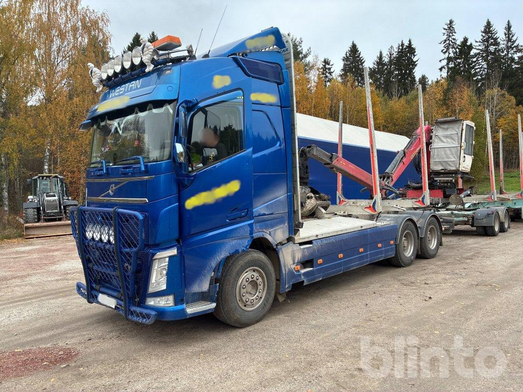 VOLVO FH 64R - شاحنة قطع الأشجار, شاحنة كرين: صور 1 VOLVO FH 64R - شاحنة قطع الأشجار, شاحنة كرين: صور 1