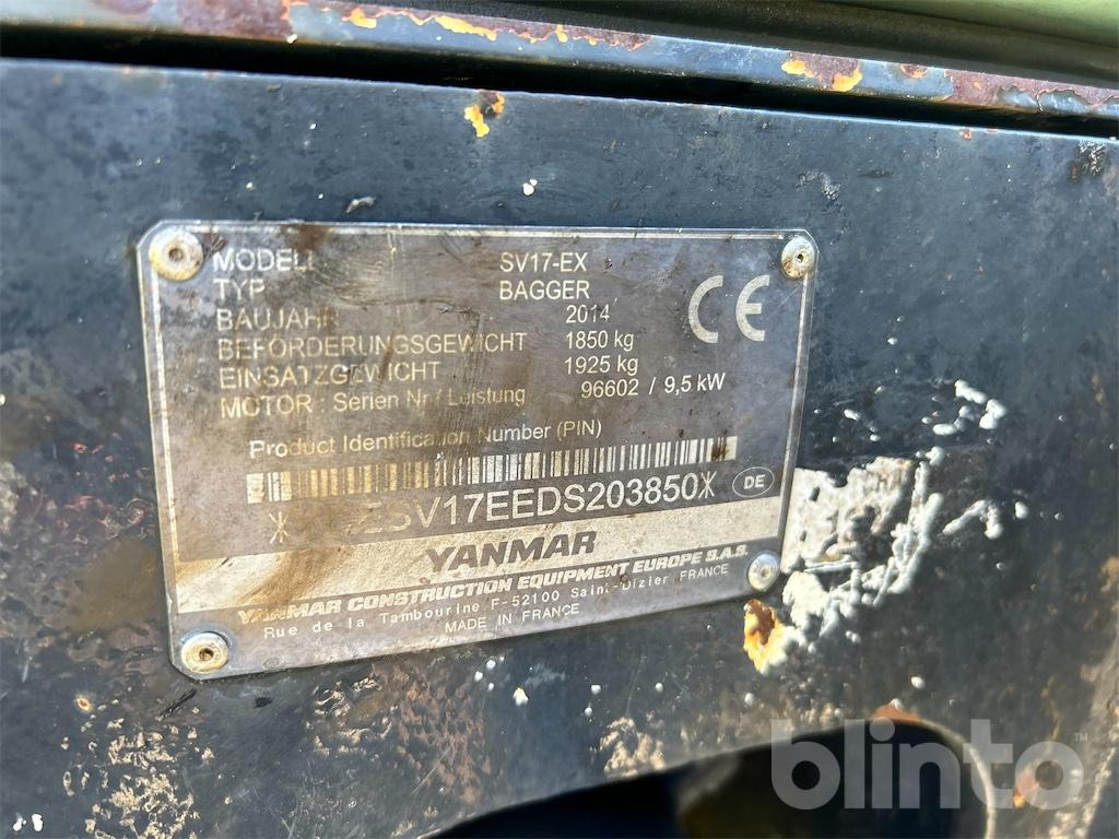 Yanmar SV17-EX (2014) - حفارة مصغرة: صور 5 Yanmar SV17-EX (2014) - حفارة مصغرة: صور 5