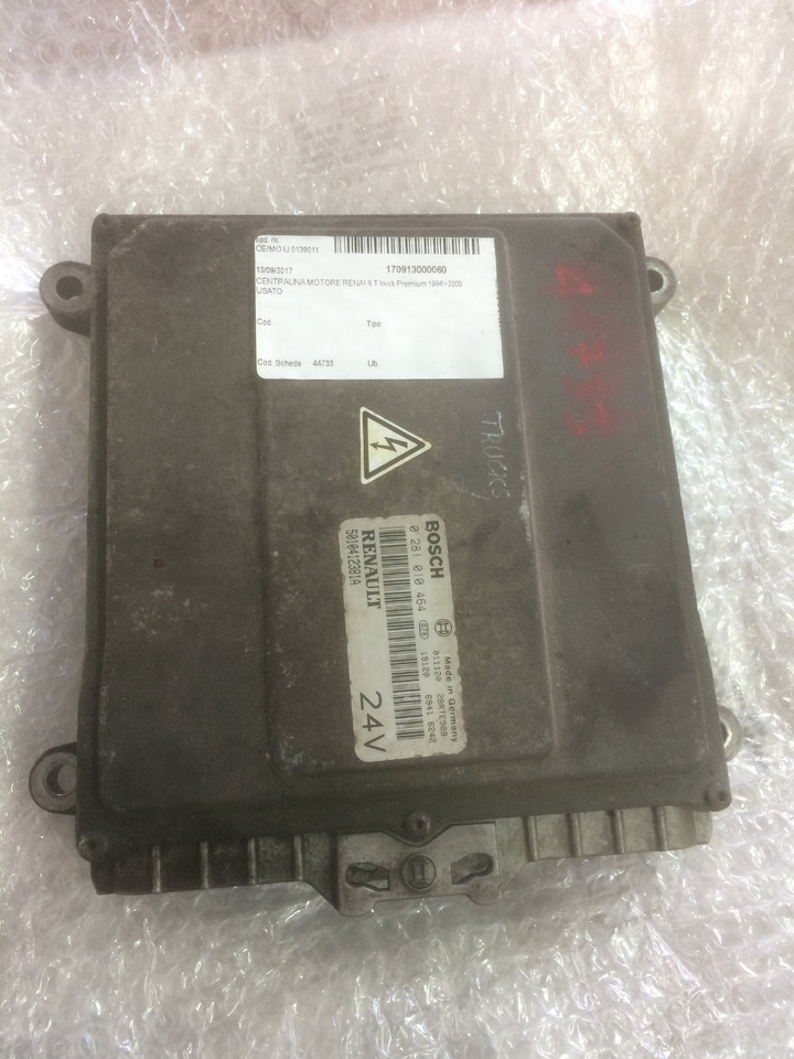 CENTRALINA MOTORE EDC - RENAULT PREMIUM - RIF. RENAULT 5010412381A - RIF. BOSCH 0281010464 - كتلة التحكم: صور 1 CENTRALINA MOTORE EDC - RENAULT PREMIUM - RIF. RENAULT 5010412381A - RIF. BOSCH 0281010464 - كتلة التحكم: صور 1