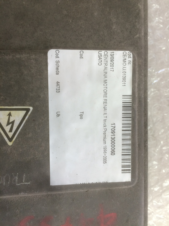 CENTRALINA MOTORE EDC - RENAULT PREMIUM - RIF. RENAULT 5010412381A - RIF. BOSCH 0281010464 - كتلة التحكم: صور 3 CENTRALINA MOTORE EDC - RENAULT PREMIUM - RIF. RENAULT 5010412381A - RIF. BOSCH 0281010464 - كتلة التحكم: صور 3