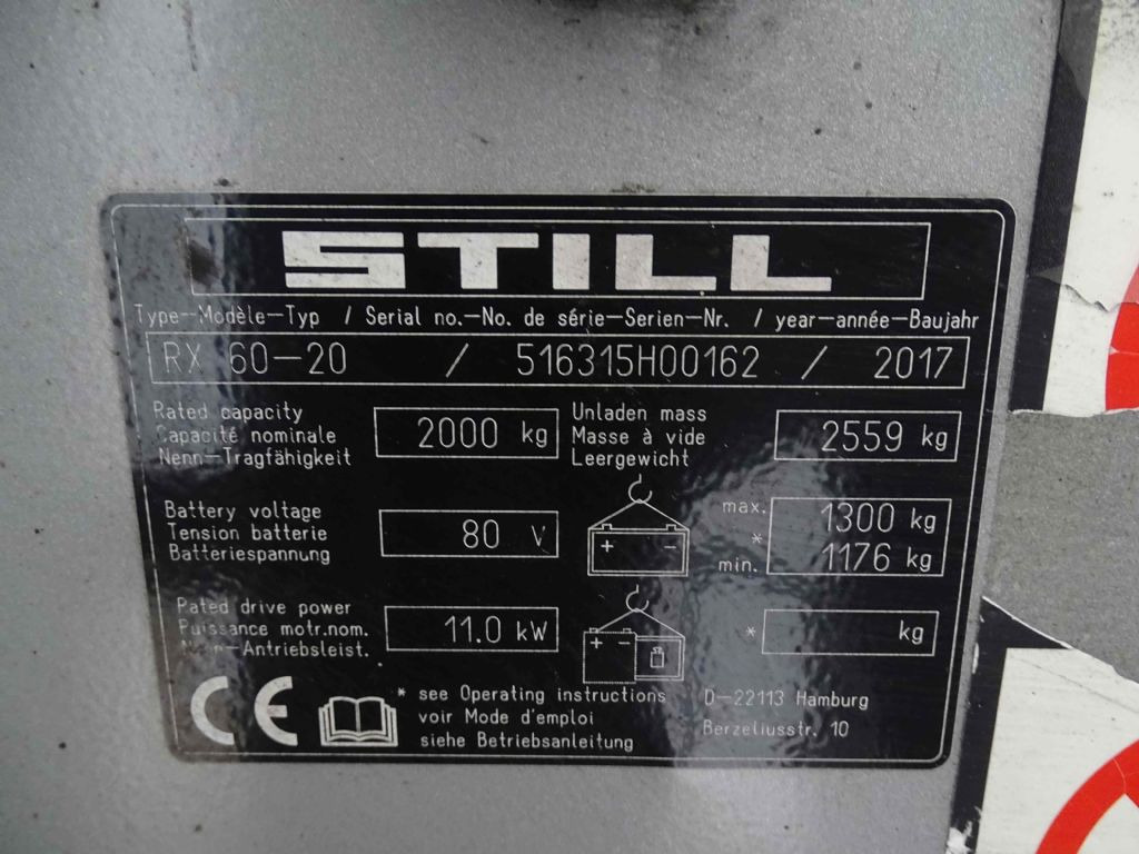 Still RX60-20 - رافعة شوكية كهربائية: صور 5 Still RX60-20 - رافعة شوكية كهربائية: صور 5