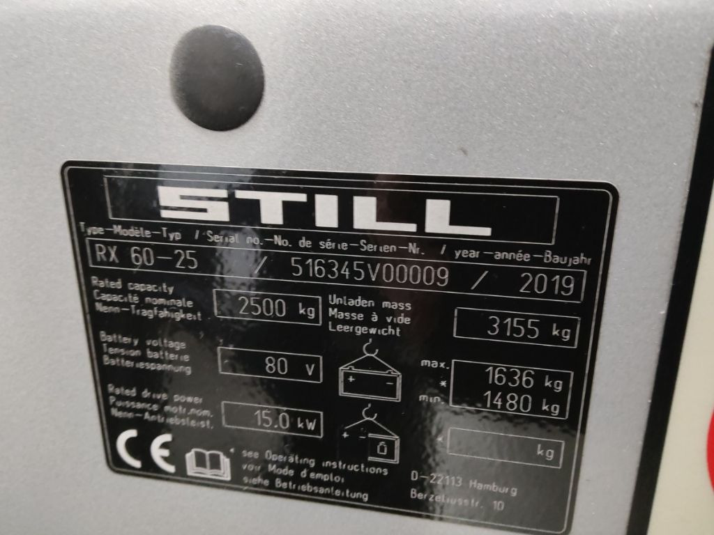 Still RX60-25 - رافعة شوكية كهربائية: صور 5 Still RX60-25 - رافعة شوكية كهربائية: صور 5