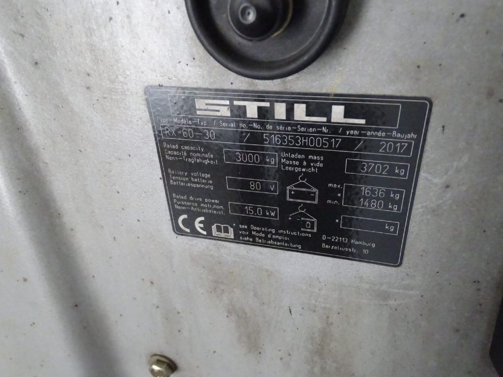 Still RX60-30 - رافعة شوكية كهربائية: صور 5 Still RX60-30 - رافعة شوكية كهربائية: صور 5