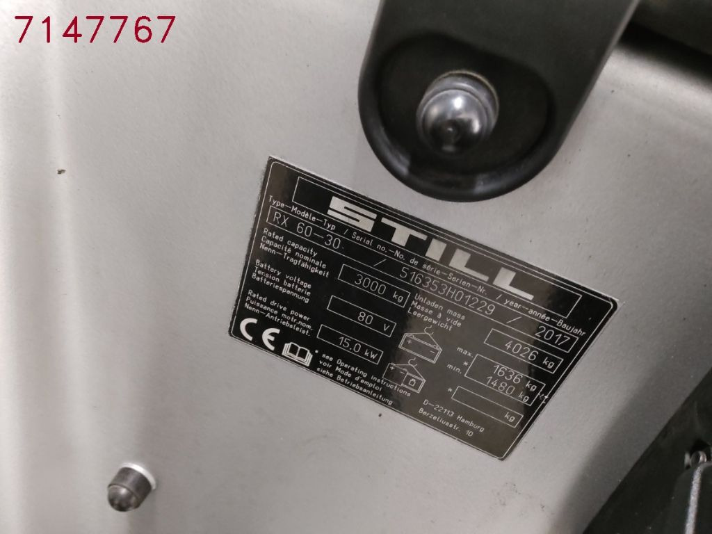رافعة شوكية كهربائية Still RX60-30: صور 6