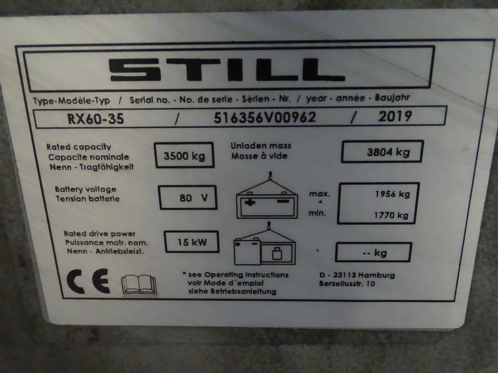 Still RX60-35 - رافعة شوكية كهربائية: صور 5 Still RX60-35 - رافعة شوكية كهربائية: صور 5