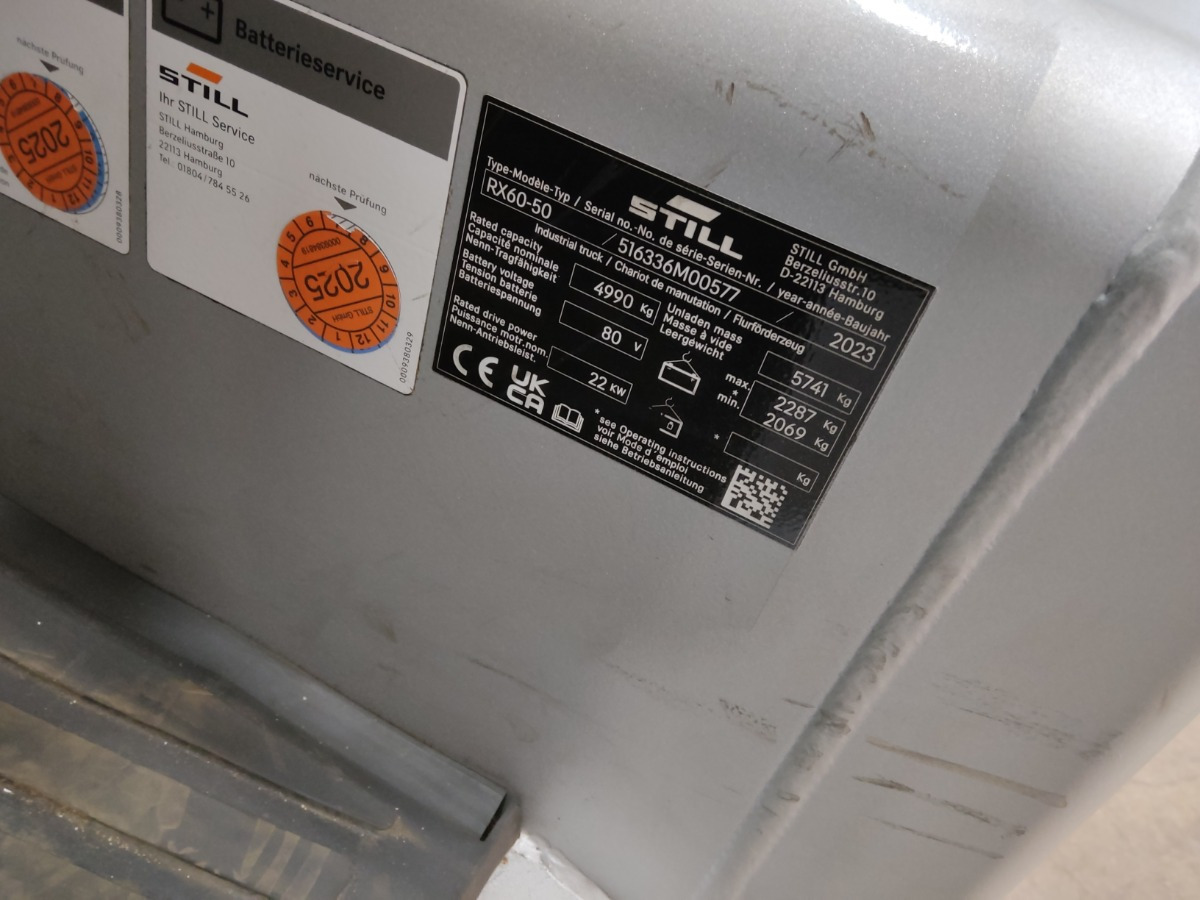 Still RX60-50 - رافعة شوكية كهربائية: صور 5 Still RX60-50 - رافعة شوكية كهربائية: صور 5