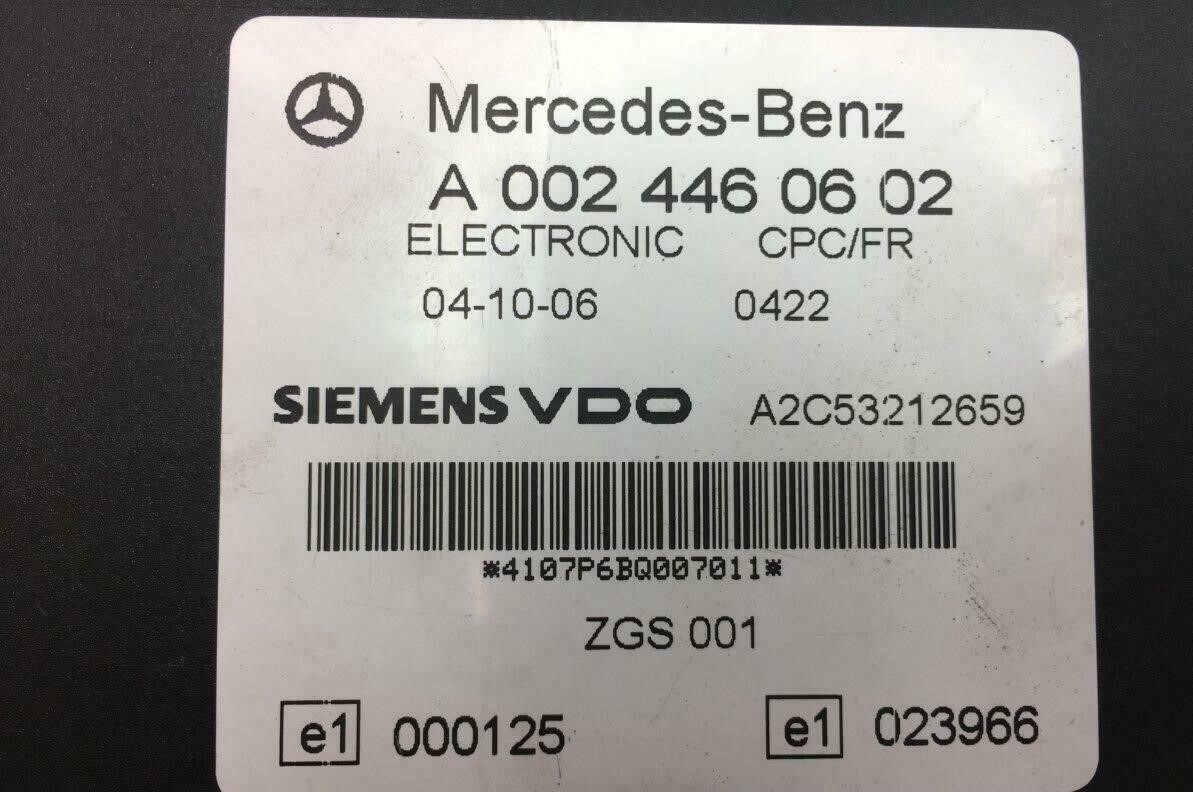 Mercedes Actros Atego Axor A0024460602 CPC/FR VDO Electronic Control Unit ECU - كتلة التحكم - شاحنة: صور 1 Mercedes Actros Atego Axor A0024460602 CPC/FR VDO Electronic Control Unit ECU - كتلة التحكم - شاحنة: صور 1