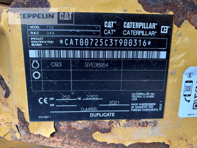 Cat 725-04A - شاحنة مفصلية: صور 2 Cat 725-04A - شاحنة مفصلية: صور 2