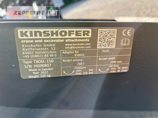 Kinshofer TB06-1500 GLV - بكت حفار: صور 4 Kinshofer TB06-1500 GLV - بكت حفار: صور 4