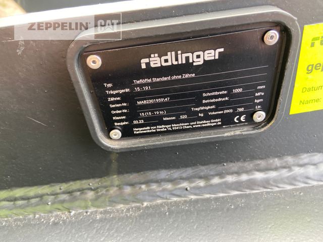 Raedlinger TL 1.000mm OQ70/55 - بكت حفار - آلات البناء: صور 5 Raedlinger TL 1.000mm OQ70/55 - بكت حفار - آلات البناء: صور 5