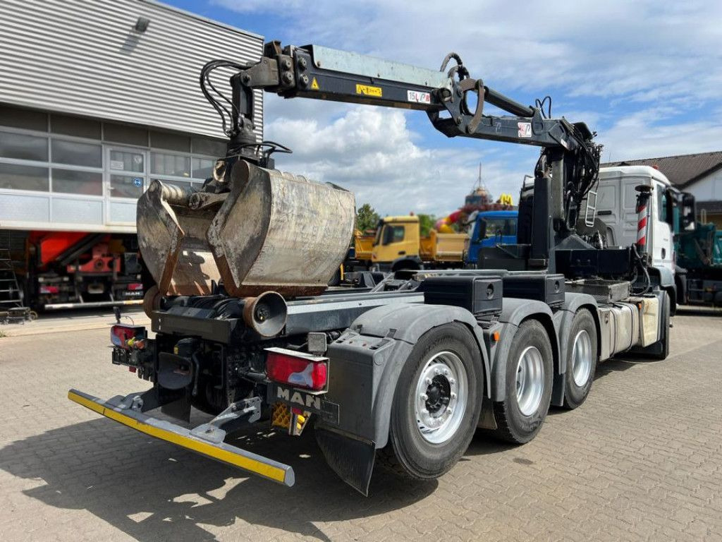 MAN TG-S 35.480 8x4 BL Abrollkipper mit Kran Penz-15 - شاحنة كرين: صور 5 MAN TG-S 35.480 8x4 BL Abrollkipper mit Kran Penz-15 - شاحنة كرين: صور 5